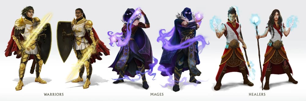 Trije junaški razredi Classcraft: Varuh, Zdravilec in Čarovnik